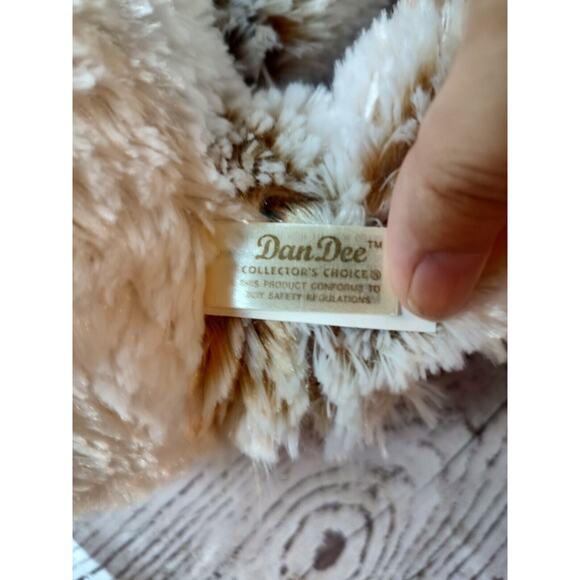 Dan Dee Stuffed Animal Puppy Dog Plush Toy 8 Inch Tan White - Picture 4 of 5